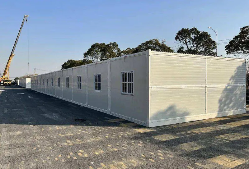 Temporary Galvanized Steel Foldable Container House For Construction